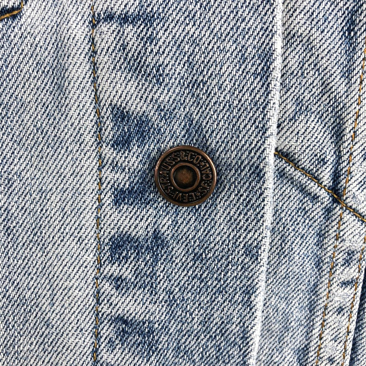 90'S Levi's 70503-02 Euro Model Denim Jacket, G-Jean, Men's Size S, Vintage cotton blue type Vintage Second Hand