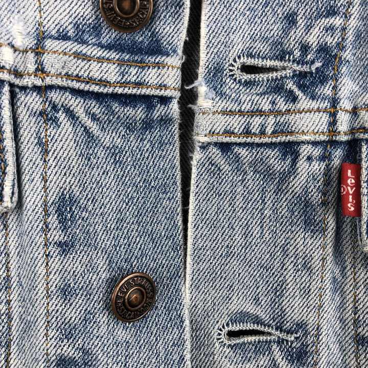 90'S Levi's 70503-02 Euro Model Denim Jacket, G-Jean, Men's Size S, Vintage cotton blue type Vintage Second Hand