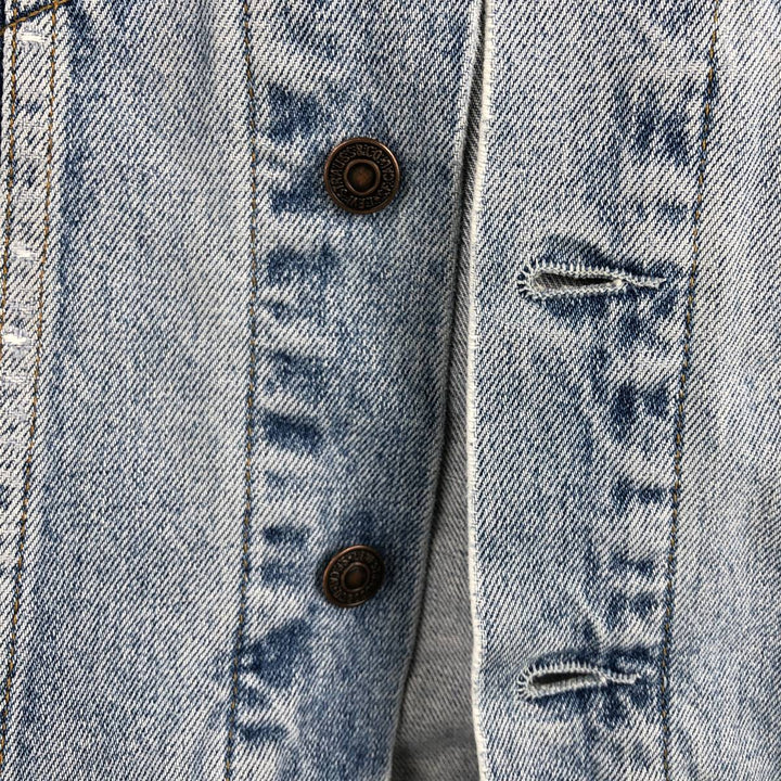 90'S Levi's 70503-02 Euro Model Denim Jacket, G-Jean, Men's Size S, Vintage cotton blue type Vintage Second Hand