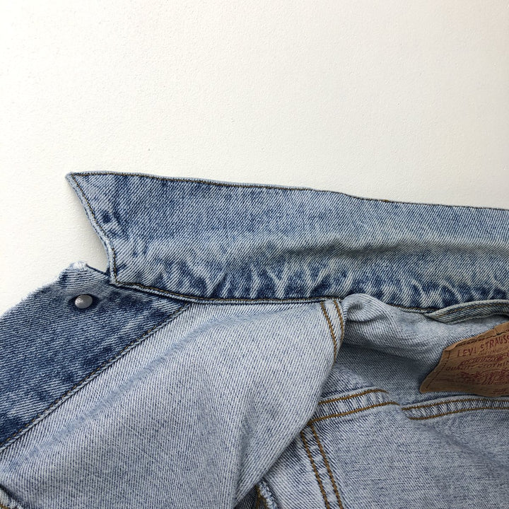 90'S Levi's 70503-02 Euro Model Denim Jacket, G-Jean, Men's Size S, Vintage cotton blue type Vintage Second Hand