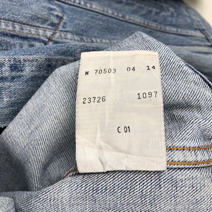 90'S Levi's 70503-04 Denim Jacket, Men's Size Medium, Vintage cotton blue type Vintage Second Hand