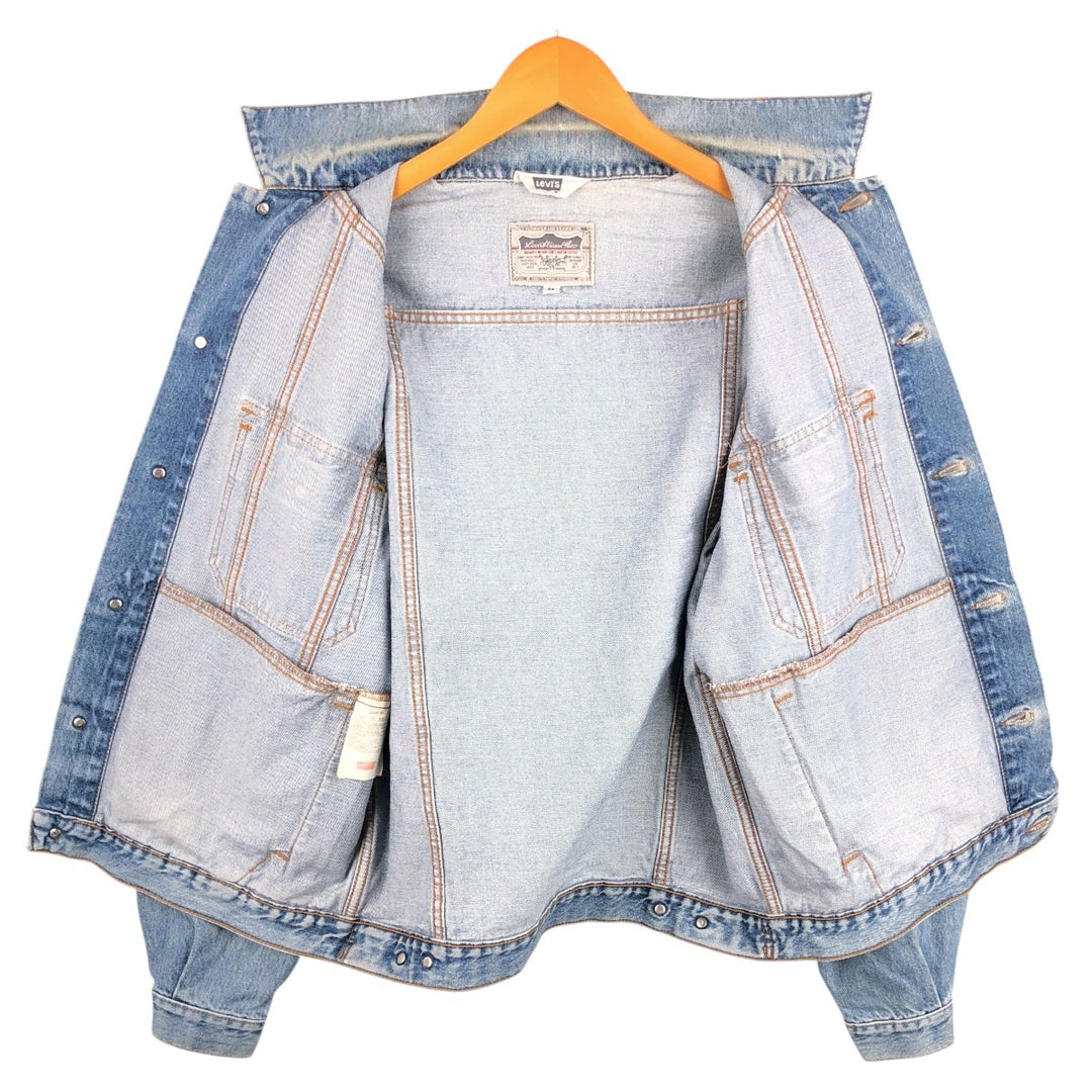 Levi's 70511-0603 Euro Model Denim Jacket (G-Jean), Made in Italy, Men's Size M (approx.) cotton blue type Vintage Second Hand