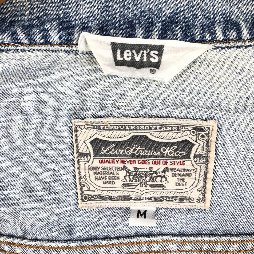 Levi's 70511-0603 Euro Model Denim Jacket (G-Jean), Made in Italy, Men's Size M (approx.) cotton blue type Vintage Second Hand