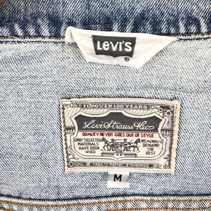 Levi's 70511-0603 Euro Model Denim Jacket (G-Jean), Made in Italy, Men's Size M (approx.) cotton blue type Vintage Second Hand