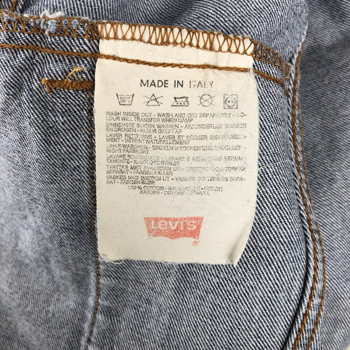 Levi's 70511-0603 Euro Model Denim Jacket (G-Jean), Made in Italy, Men's Size M (approx.) cotton blue type Vintage Second Hand