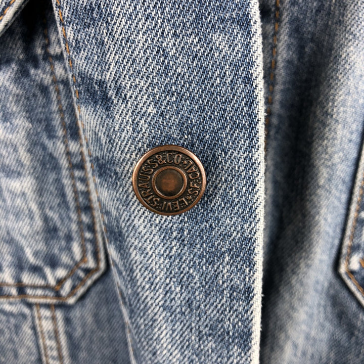 Levi's 70511-0603 Euro Model Denim Jacket (G-Jean), Made in Italy, Men's Size M (approx.) cotton blue type Vintage Second Hand