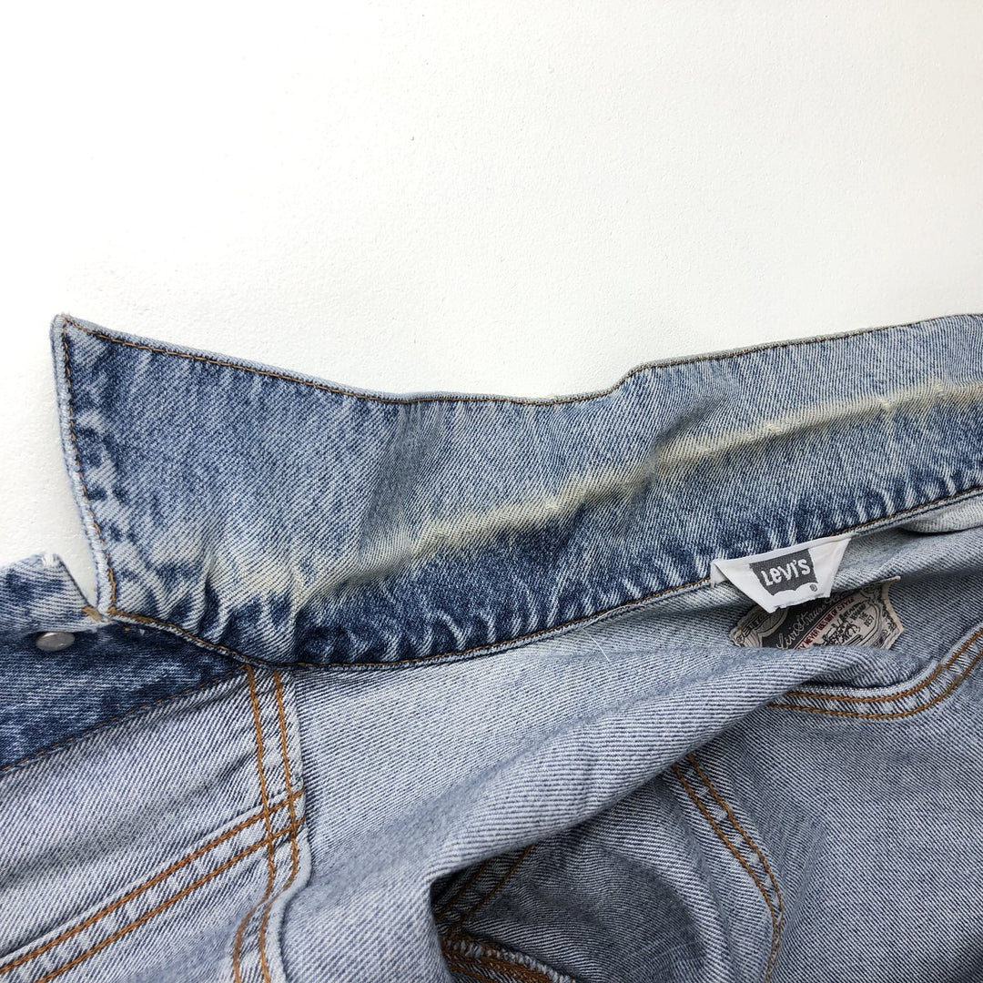 Levi's 70511-0603 Euro Model Denim Jacket (G-Jean), Made in Italy, Men's Size M (approx.) cotton blue type Vintage Second Hand