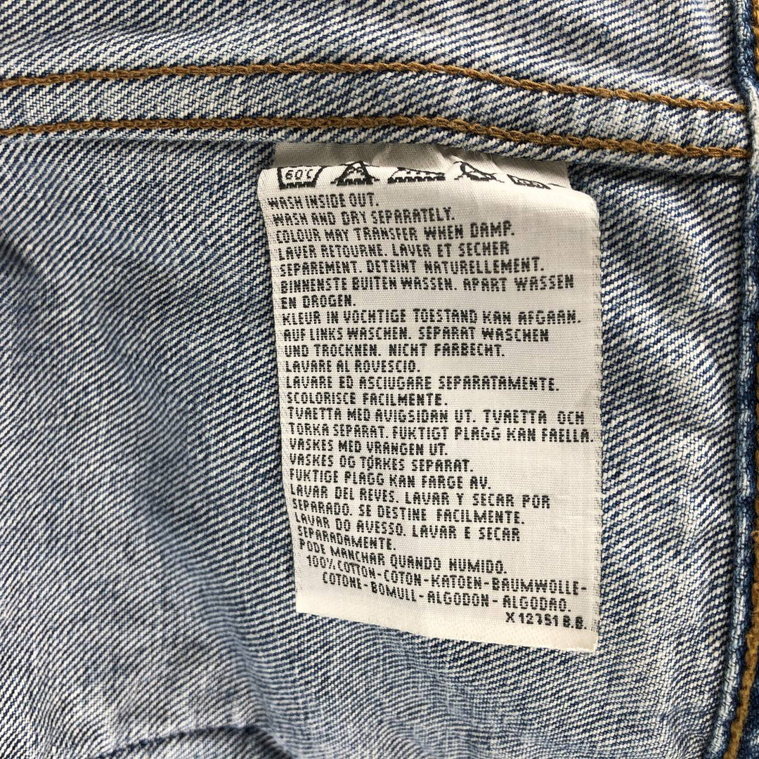 1990'S Levi's 70503 02 Euro Model Denim Jacket, Made in Italy, Men's XXL equivalent, Vintage. cotton blue type Vintage Second Hand