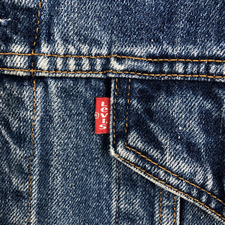 1990'S Levi's 70503 02 Euro Model Denim Jacket, Made in Italy, Men's XXL equivalent, Vintage. cotton blue type Vintage Second Hand