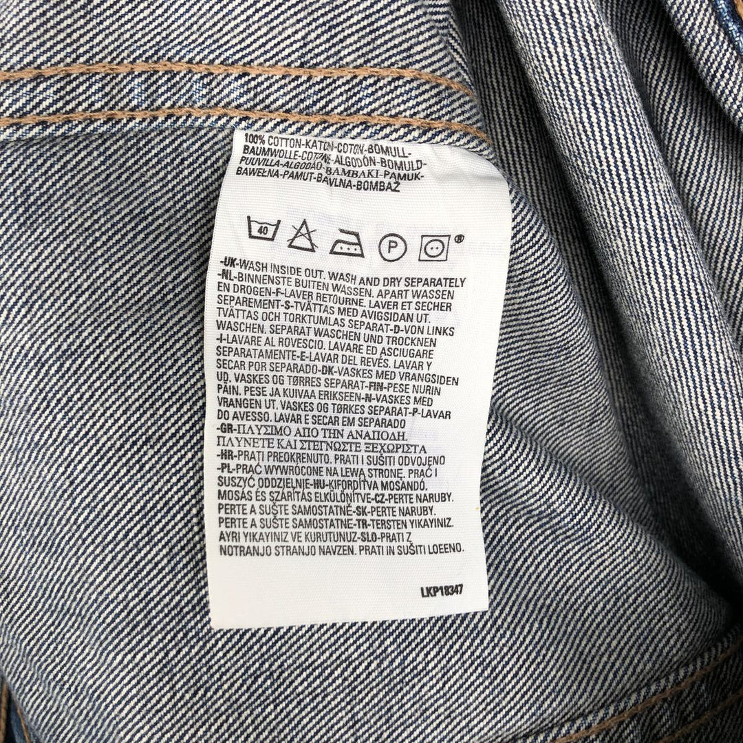 2000'S Levi's 70500-04 Euro Model Denim Jacket, Men's Size L cotton blue type Vintage Second Hand