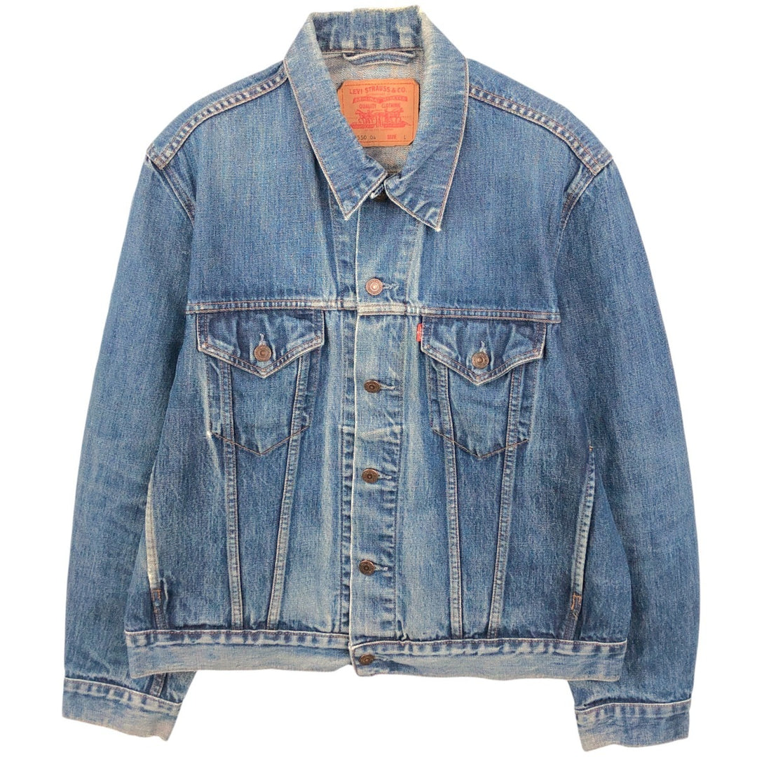 2000'S Levi's 70550-04 Euro Model Denim Jacket (Men's Size L) cotton blue type Vintage Second Hand