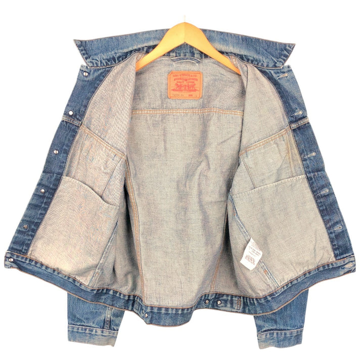 2000'S Levi's 70550-04 Euro Model Denim Jacket (Men's Size L) cotton blue type Vintage Second Hand
