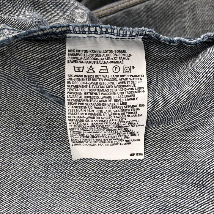 2000'S Levi's 70550-04 Euro Model Denim Jacket (Men's Size L) cotton blue type Vintage Second Hand