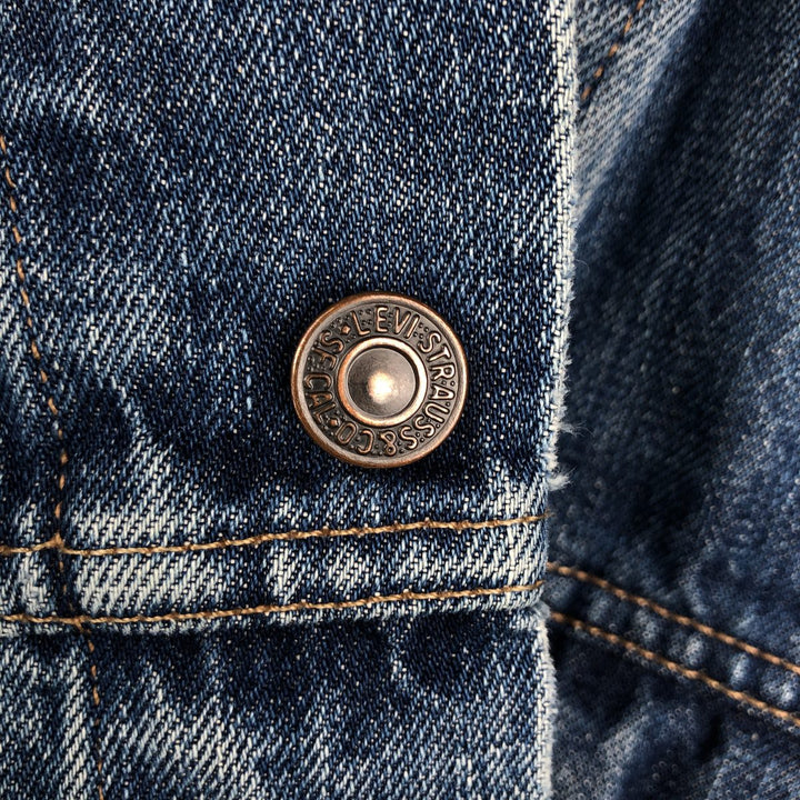 2000'S Levi's 70550-04 Euro Model Denim Jacket (Men's Size L) cotton blue type Vintage Second Hand