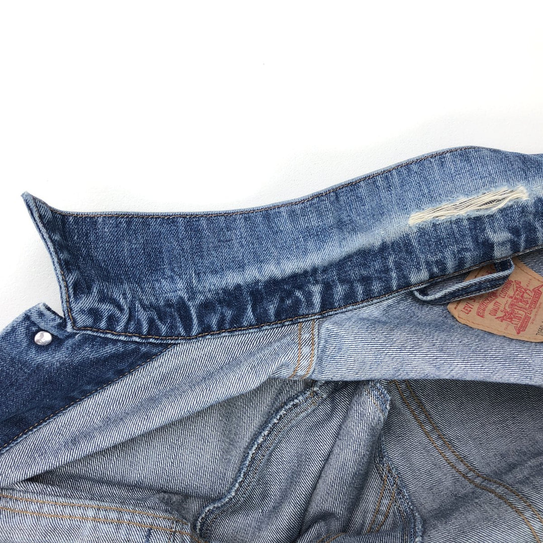 2000'S Levi's 70550-04 Euro Model Denim Jacket (Men's Size L) cotton blue type Vintage Second Hand