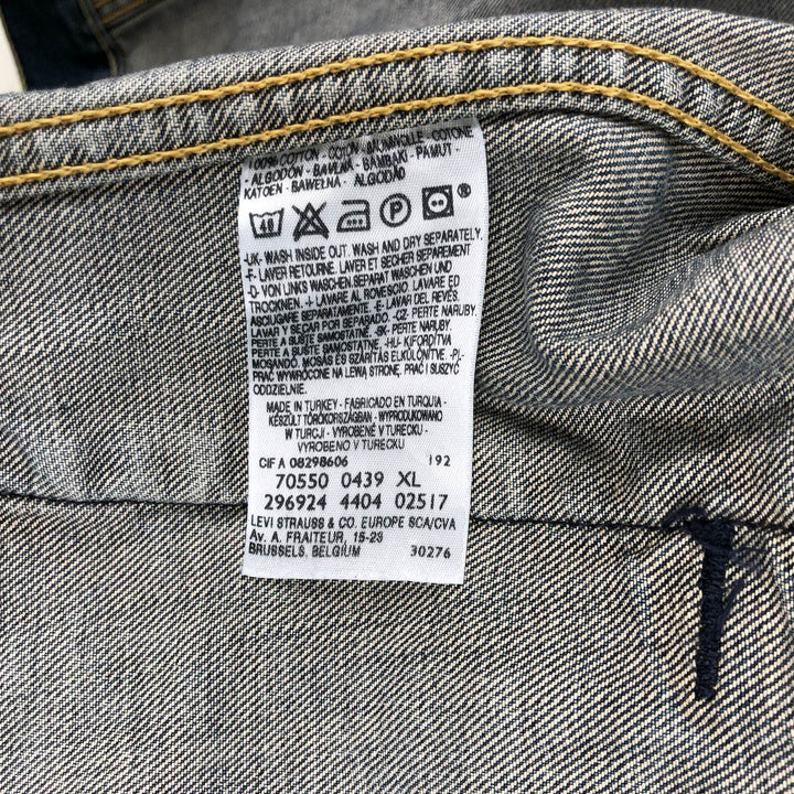 2000'S Levi's 70550-04 Denim Jacket (Men's XL equivalent) cotton blue type Vintage Second Hand