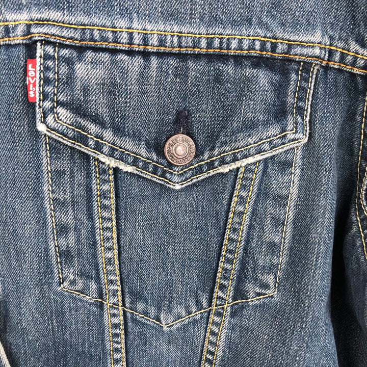 2000'S Levi's 70550-04 Denim Jacket (Men's XL equivalent) cotton blue type Vintage Second Hand