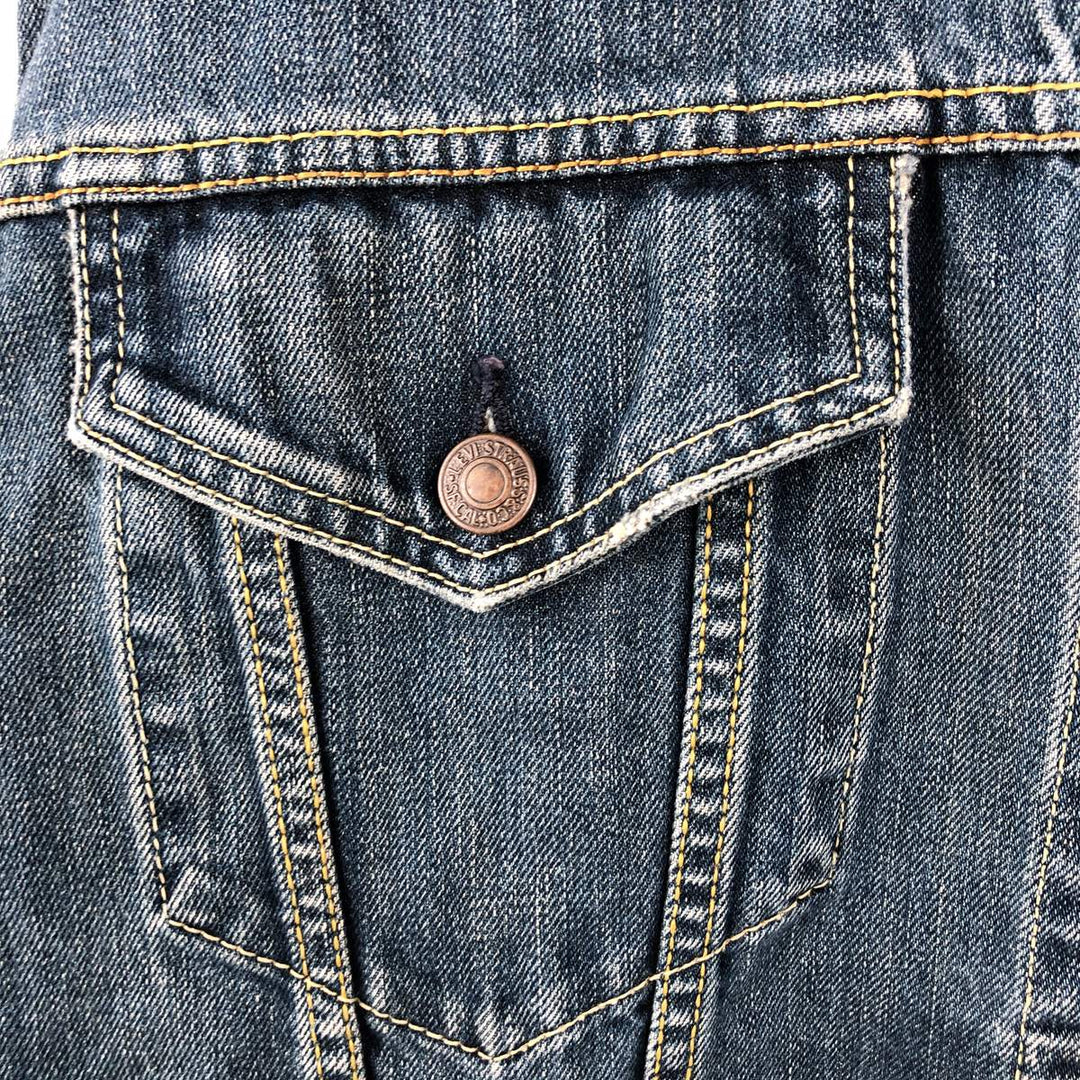 2000'S Levi's 70550-04 Denim Jacket (Men's XL equivalent) cotton blue type Vintage Second Hand