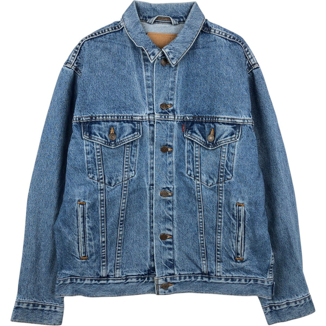 90'S Levi's 70507-0389 denim jacket, denim jacket, made in USA, men's size M, vintage cotton blue type Vintage Second Hand