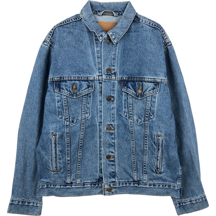 90'S Levi's 70507-0389 denim jacket, denim jacket, made in USA, men's size M, vintage cotton blue type Vintage Second Hand