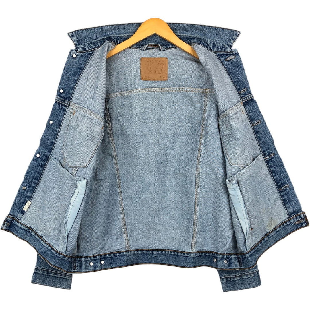 90'S Levi's 70507-0389 denim jacket, denim jacket, made in USA, men's size M, vintage cotton blue type Vintage Second Hand