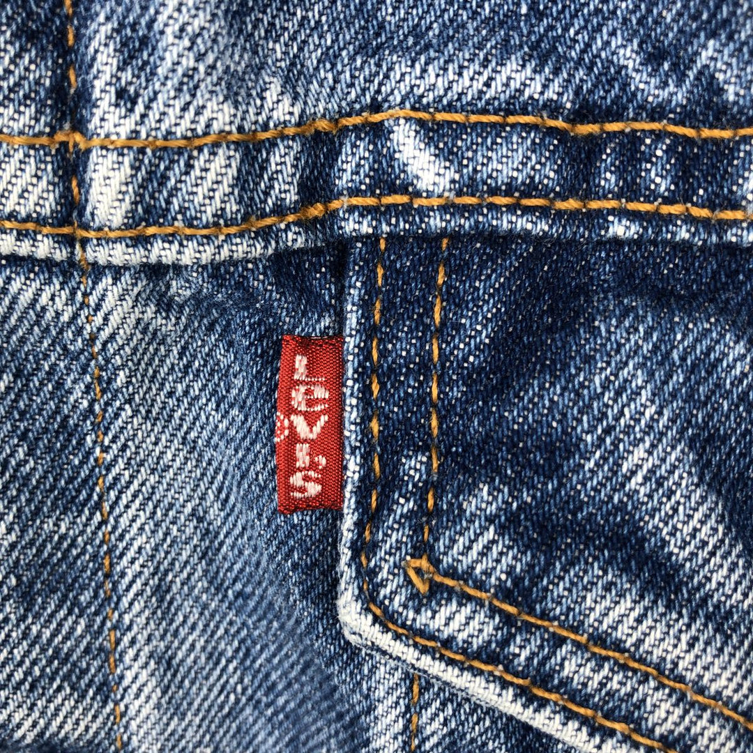 90'S Levi's 70507-0389 denim jacket, denim jacket, made in USA, men's size M, vintage cotton blue type Vintage Second Hand