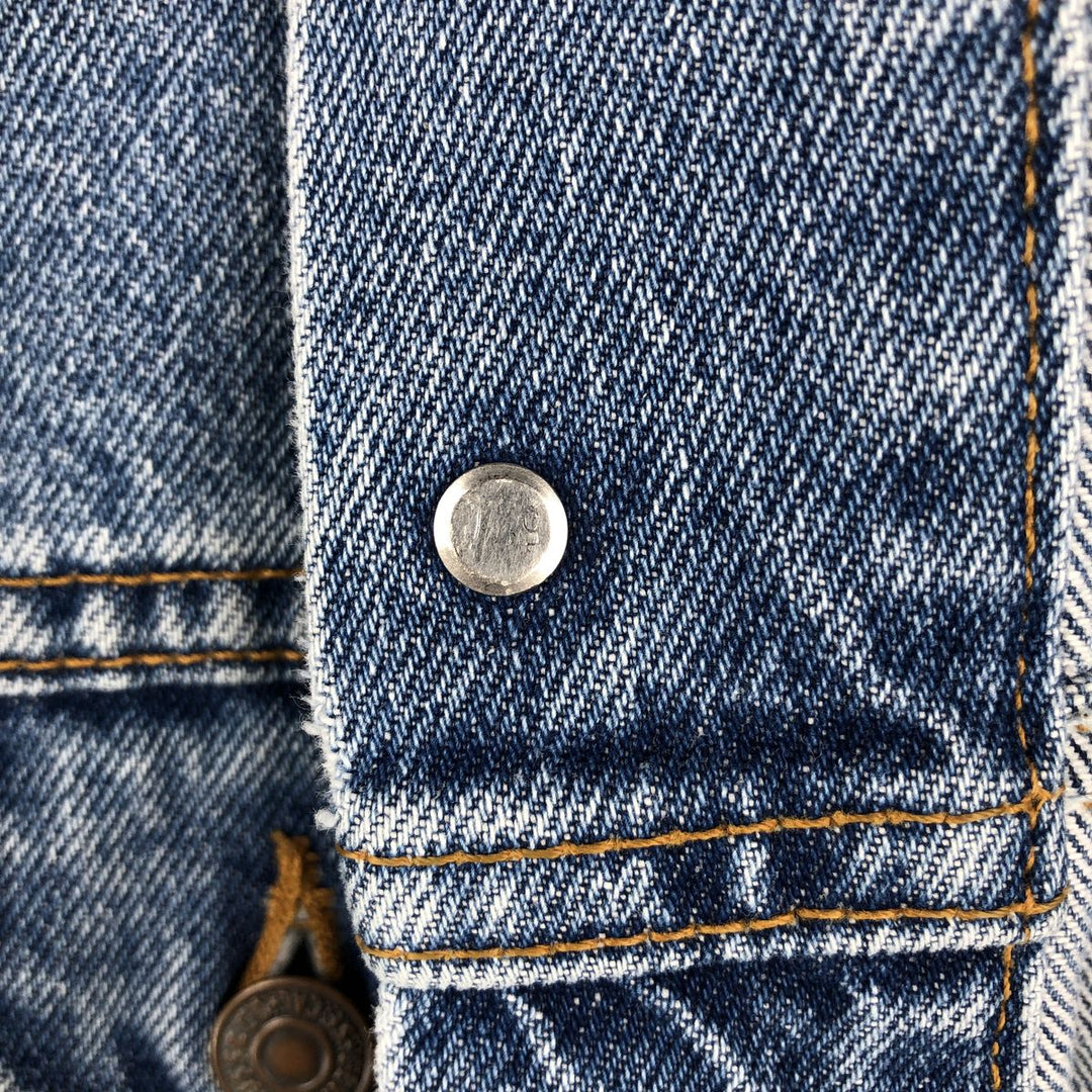 90'S Levi's 70507-0389 denim jacket, denim jacket, made in USA, men's size M, vintage cotton blue type Vintage Second Hand