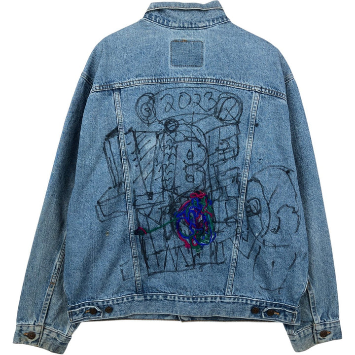 Levi's 70507-4890 Denim Jacket (Men's Size XL) unclear blue type Vintage Second Hand