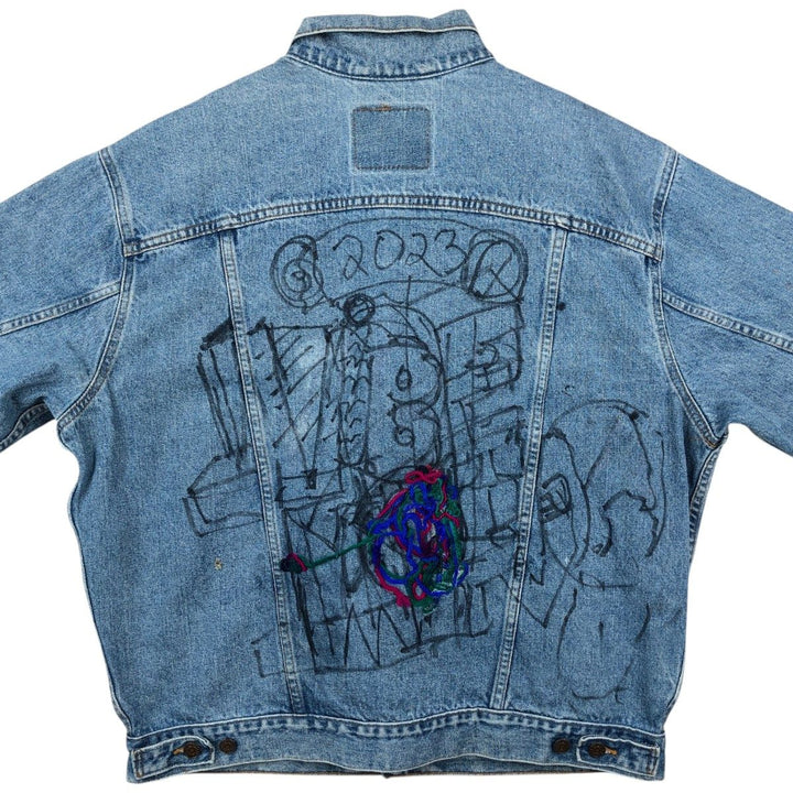 Levi's 70507-4890 Denim Jacket (Men's Size XL) unclear blue type Vintage Second Hand