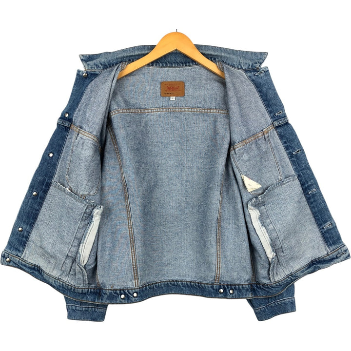 1980'S Levi's 70503-02 Euro Model Denim Jacket, Italian Made, Men's Size L (Equivalent), Vintage cotton blue type Vintage Second Hand