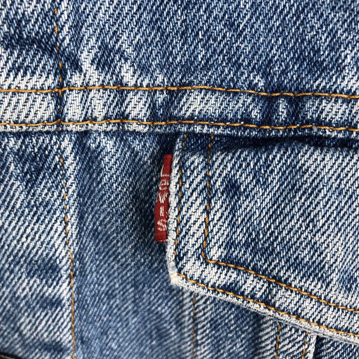 1980'S Levi's 70503-02 Euro Model Denim Jacket, Italian Made, Men's Size L (Equivalent), Vintage cotton blue type Vintage Second Hand
