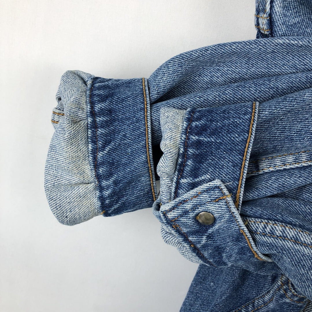 1980'S Levi's 70503-02 Euro Model Denim Jacket, Italian Made, Men's Size L (Equivalent), Vintage cotton blue type Vintage Second Hand