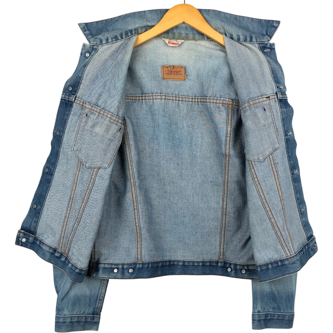 1970'S Levi's 70500 Euro Model Denim Jacket, Made in France, Men's Size L (approx.), Vintage cotton blue type Vintage Second Hand