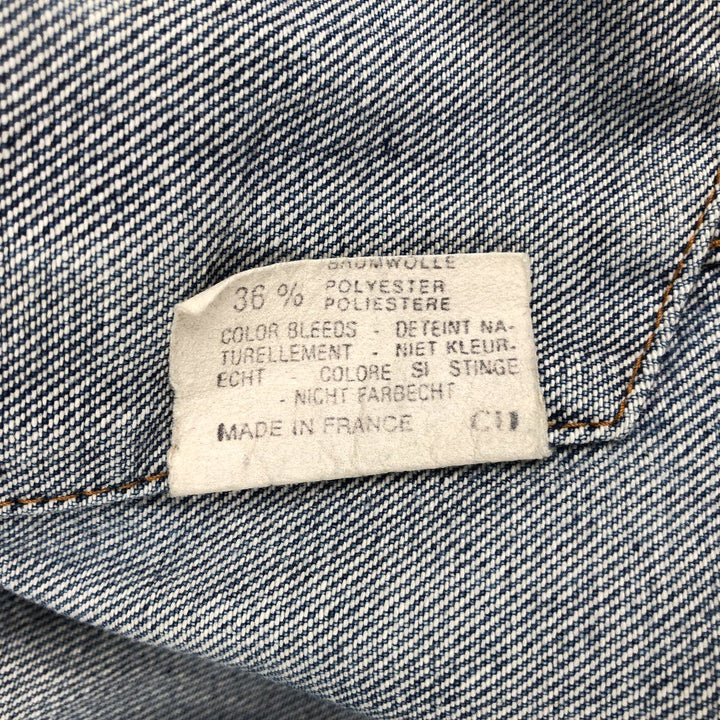 1970'S Levi's 70500 Euro Model Denim Jacket, Made in France, Men's Size L (approx.), Vintage cotton blue type Vintage Second Hand
