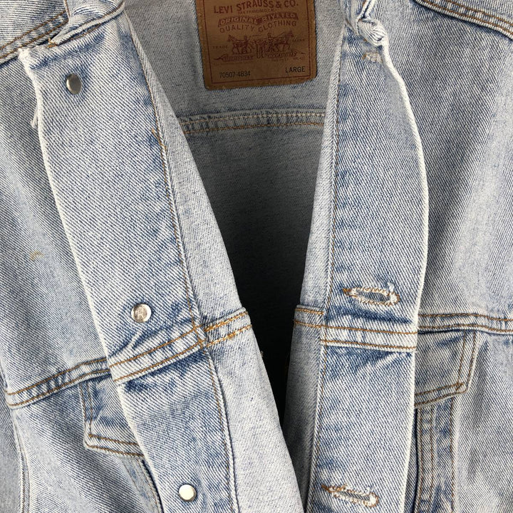 Levi's 70507-4834 Denim Jacket (Men's Size L) unclear Blue type light blue Vintage Second Hand