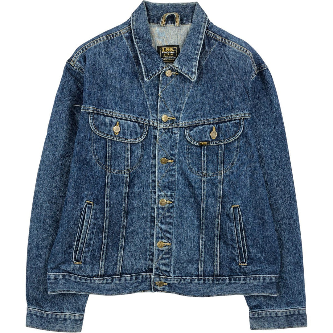 Lee PATD-153436 Denim Jacket, Men's Size XL (Equivalent), Vintage unclear blue type Vintage Second Hand