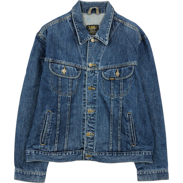 Lee PATD-153436 Denim Jacket, Men's Size XL (Equivalent), Vintage unclear blue type Vintage Second Hand