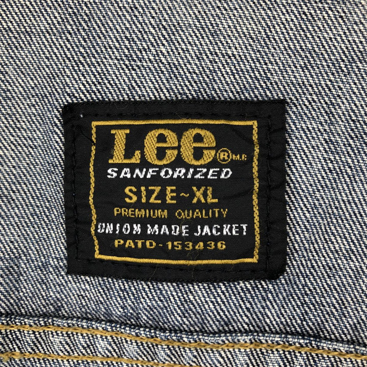 Lee PATD-153436 Denim Jacket, Men's Size XL (Equivalent), Vintage unclear blue type Vintage Second Hand
