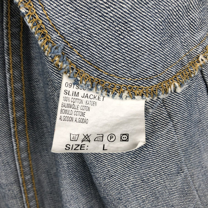 Lee PATD-153436 Denim Jacket (Men's Size L equivalent) cotton blue type Vintage Second Hand