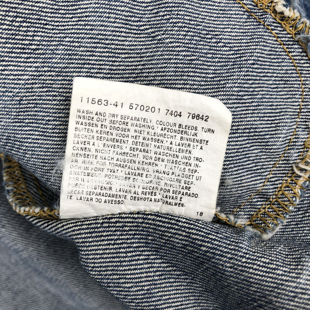 Lee PATD-153436 Denim Jacket (Men's Size L equivalent) cotton blue type Vintage Second Hand