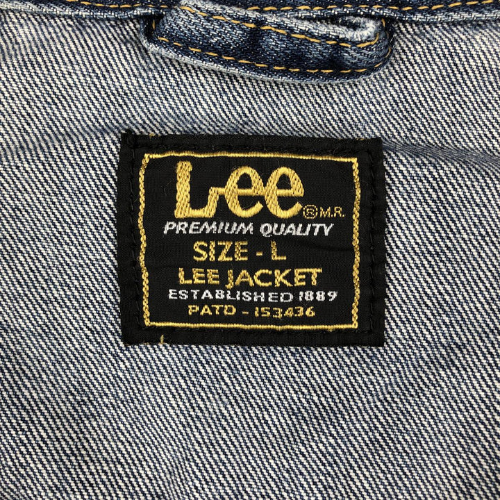 Lee PATD-153436 Denim Jacket (Men's Size L equivalent) cotton blue type Vintage Second Hand