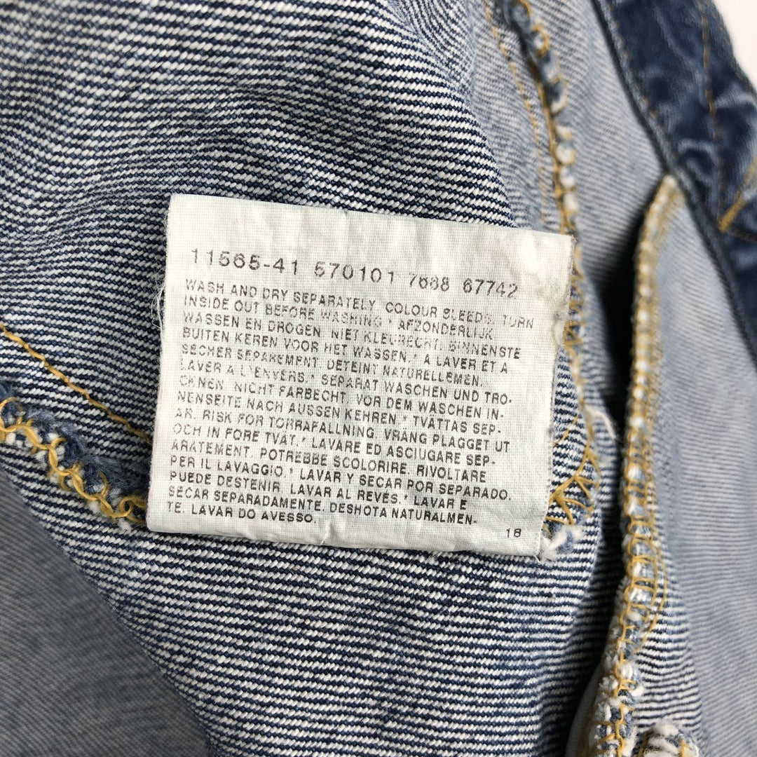 Lee PATD-153436 Denim Jacket (Men's Size L equivalent) cotton blue type Vintage Second Hand