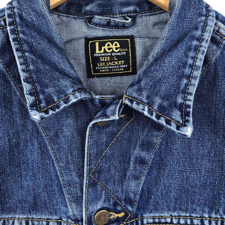 Lee PATD-153436 Denim Jacket (Men's Size L equivalent) cotton blue type Vintage Second Hand