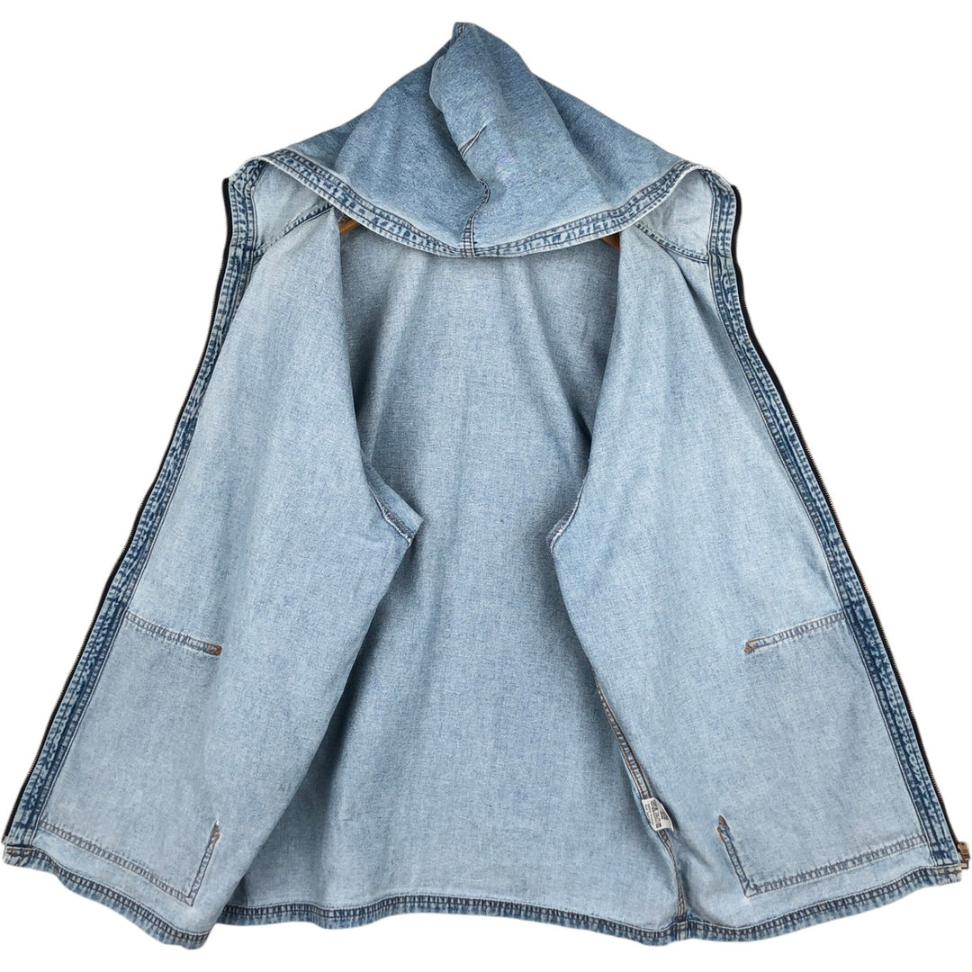 Wrangler Authentic Western Denim Hoodie, Men's Size XL (approx.) cotton blue type Vintage Second Hand