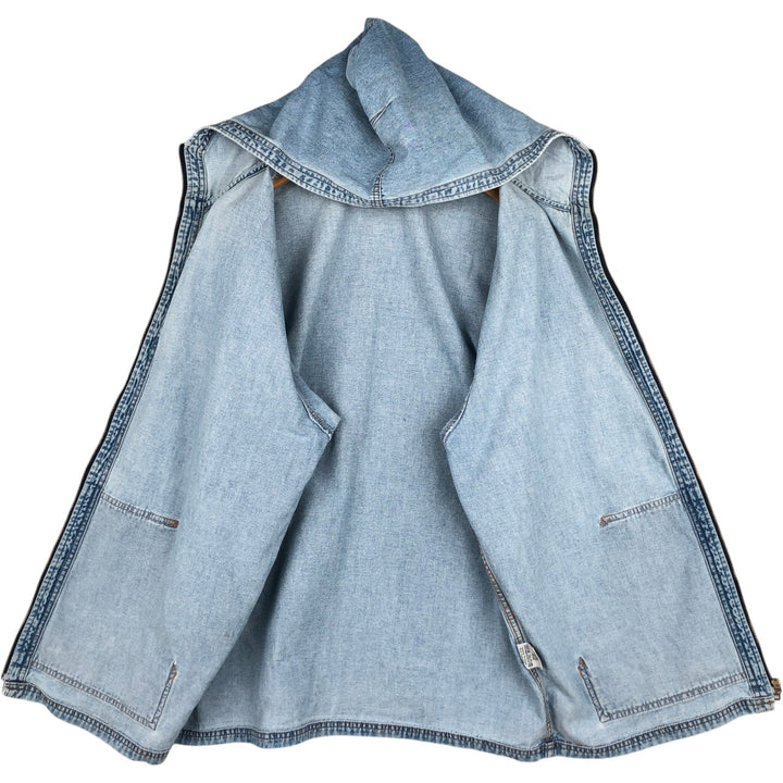 Wrangler Authentic Western Denim Hoodie, Men's Size XL (approx.) cotton blue type Vintage Second Hand