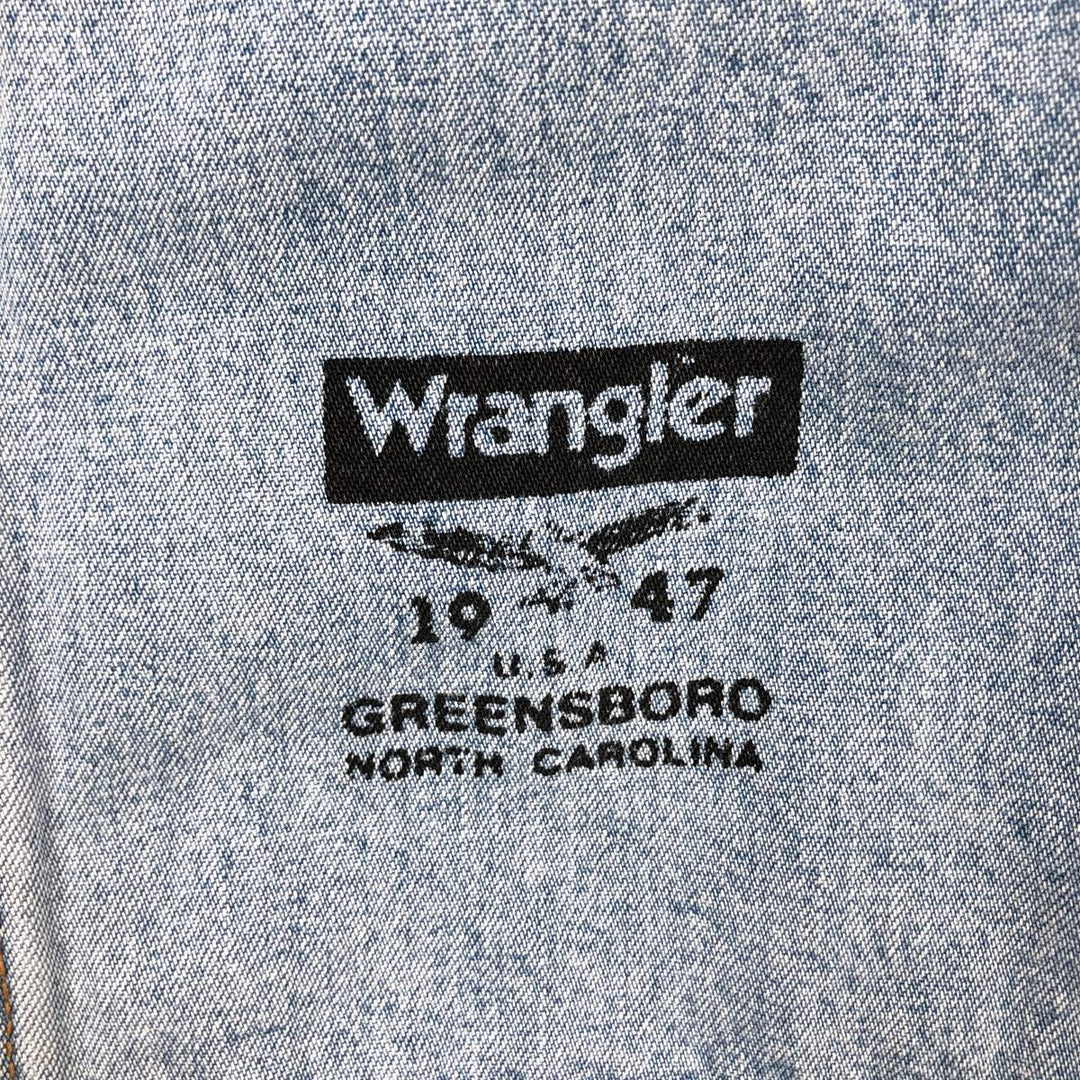 Wrangler Authentic Western Denim Hoodie, Men's Size XL (approx.) cotton blue type Vintage Second Hand