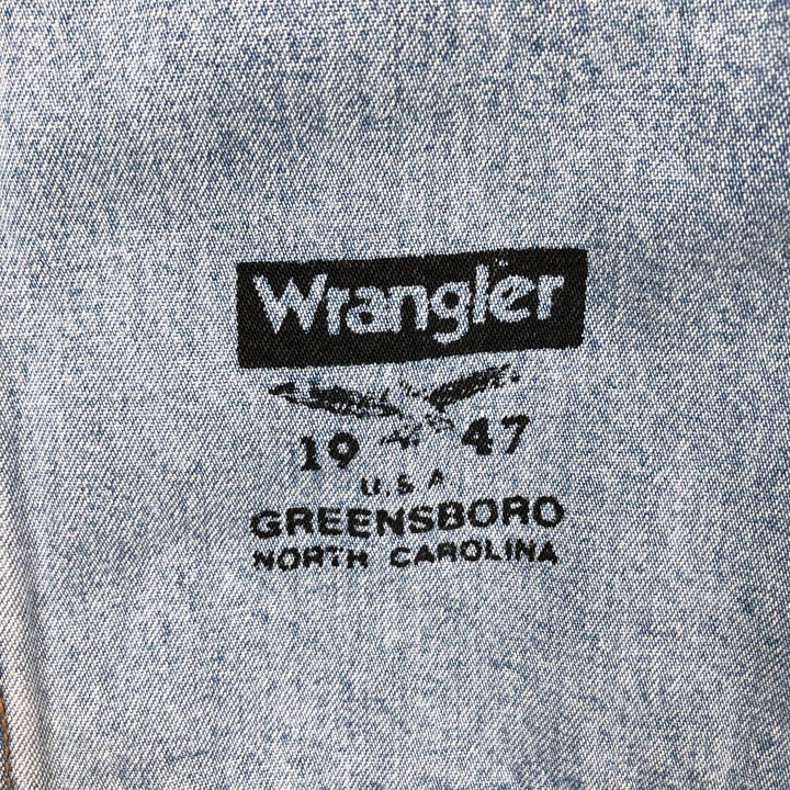 Wrangler Authentic Western Denim Hoodie, Men's Size XL (approx.) cotton blue type Vintage Second Hand