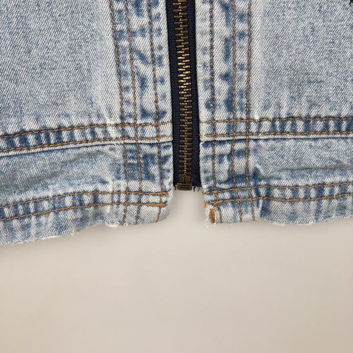 Wrangler Authentic Western Denim Hoodie, Men's Size XL (approx.) cotton blue type Vintage Second Hand