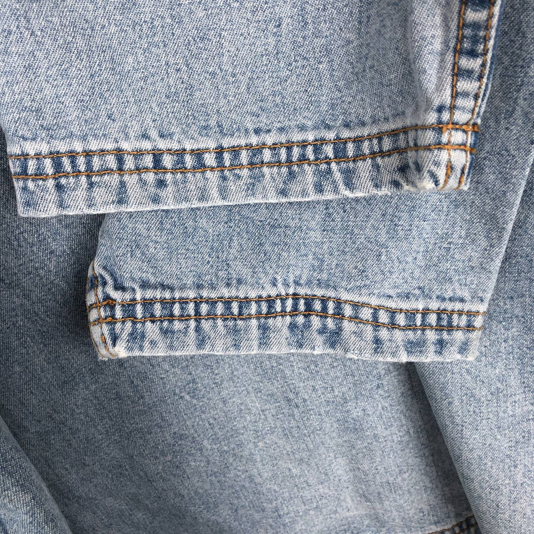 Wrangler Authentic Western Denim Hoodie, Men's Size XL (approx.) cotton blue type Vintage Second Hand