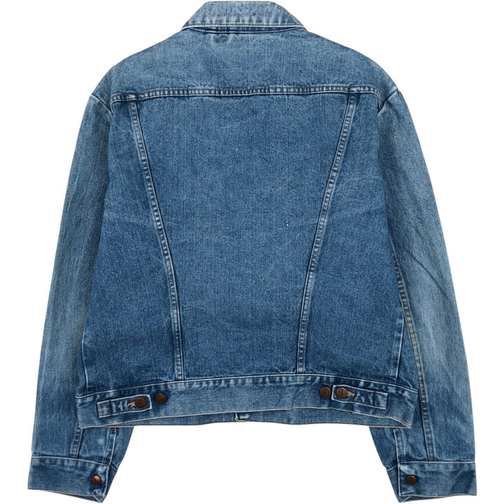 1980'S Wrangler denim jacket, men's size L (approx.), vintage. cotton blue type Vintage Second Hand